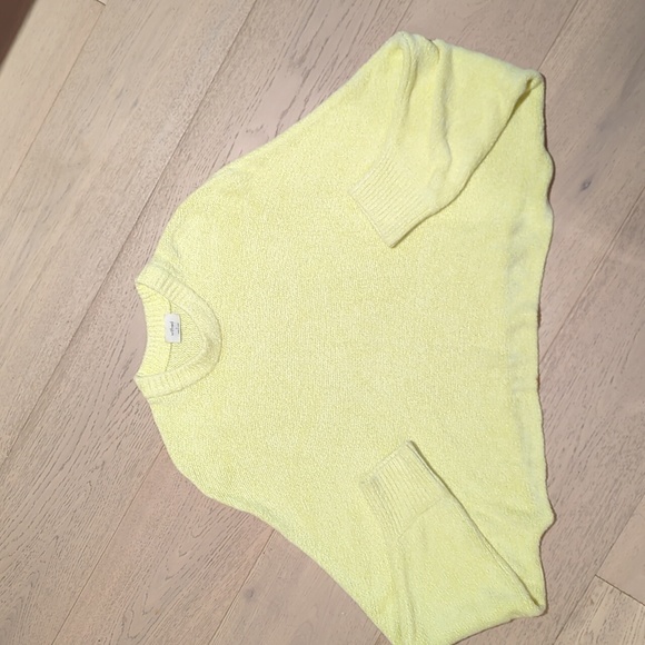 Aritzia Wilfred Mimi Sweater Fluro Lime/Yellow Small - Picture 3 of 8